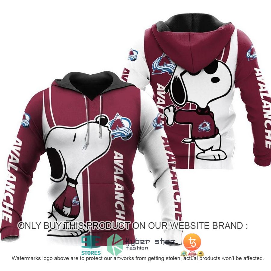 colorado avalanche snoopy hoodie 1 43892