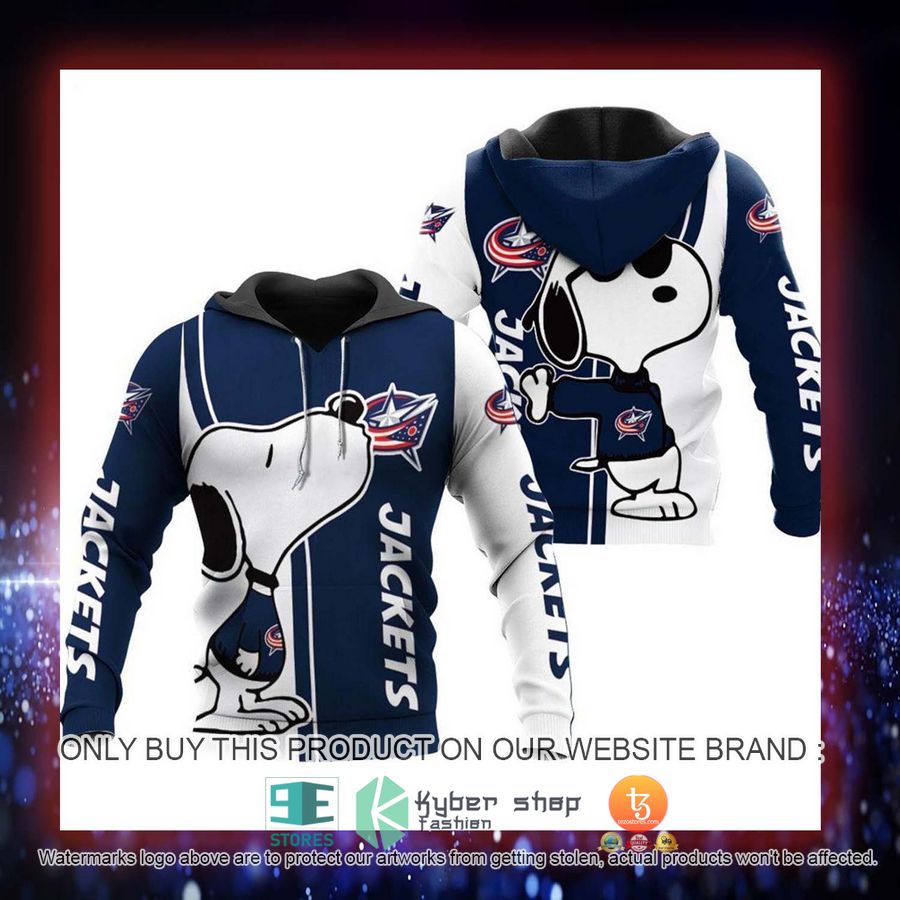 HOT Columbus Blue Jackets Snoopy 3D Over Printed Hoodie 4 columbus blue jackets snoopy hoodie 4 197