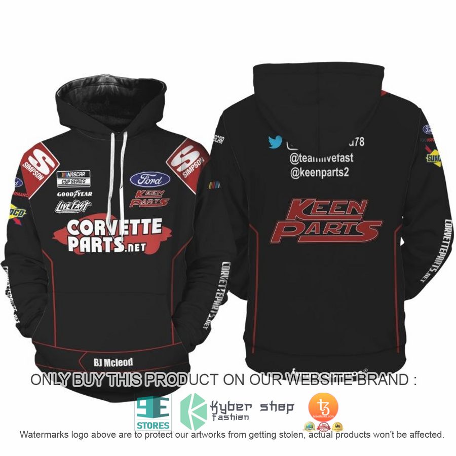 corvete parts bj mcleod nascar 2022 racing 3d shirt hoodie 1 27889