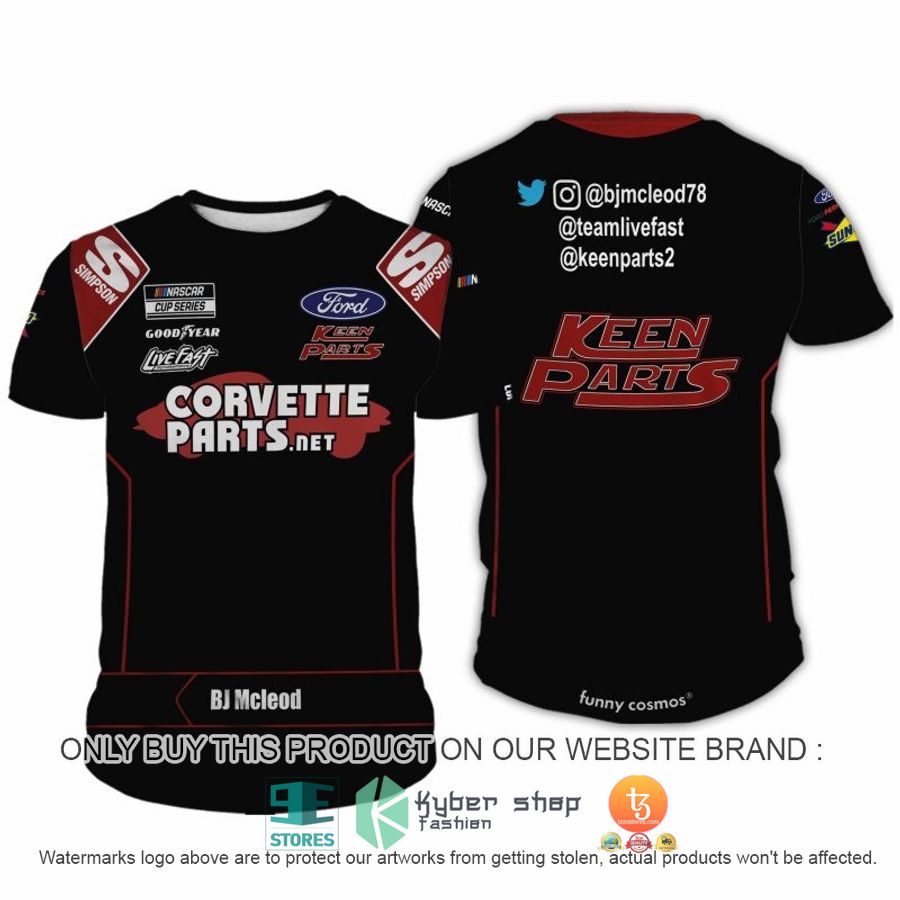 HOT Corvete Parts BJ McLeod Nascar 2022 Racing 3D Full printed Shirt, Hoodie 3 corvete parts bj mcleod nascar 2022 racing 3d shirt hoodie 3 95748