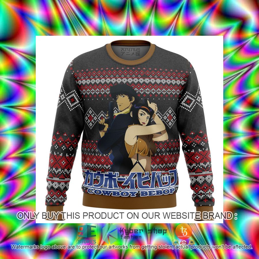 HOT Cowboy Bebop Alt Ugly Christmas Sweater 3 cowboy bebop alt knitted wool sweater 3 89693