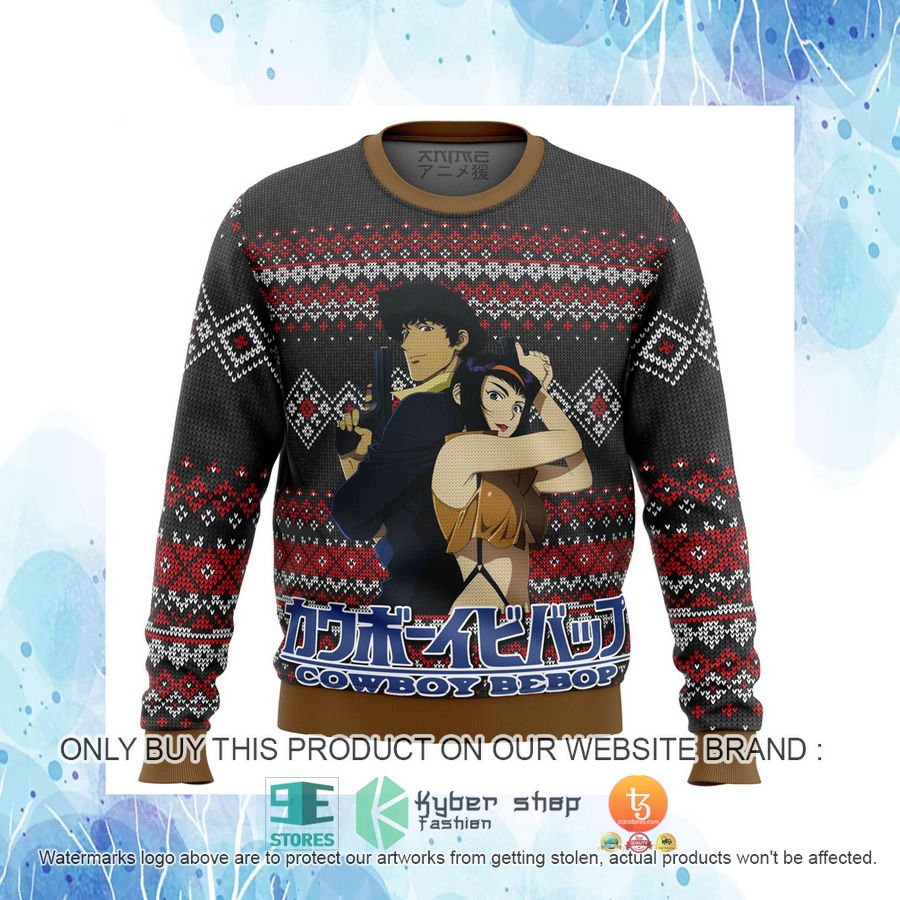 HOT Cowboy Bebop Alt Ugly Christmas Sweater 4 cowboy bebop alt knitted wool sweater 4 59256