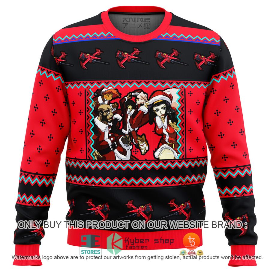 cowboy bebop holiday knitted wool sweater 1 39563