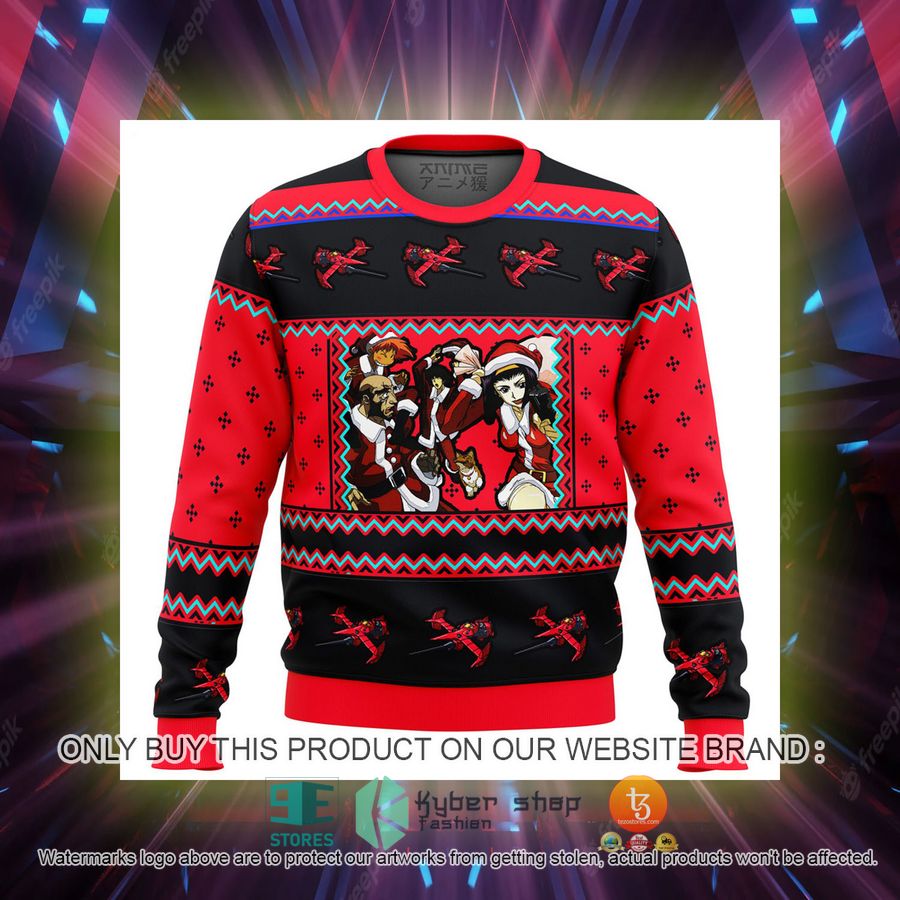 cowboy bebop holiday knitted wool sweater 2 46647