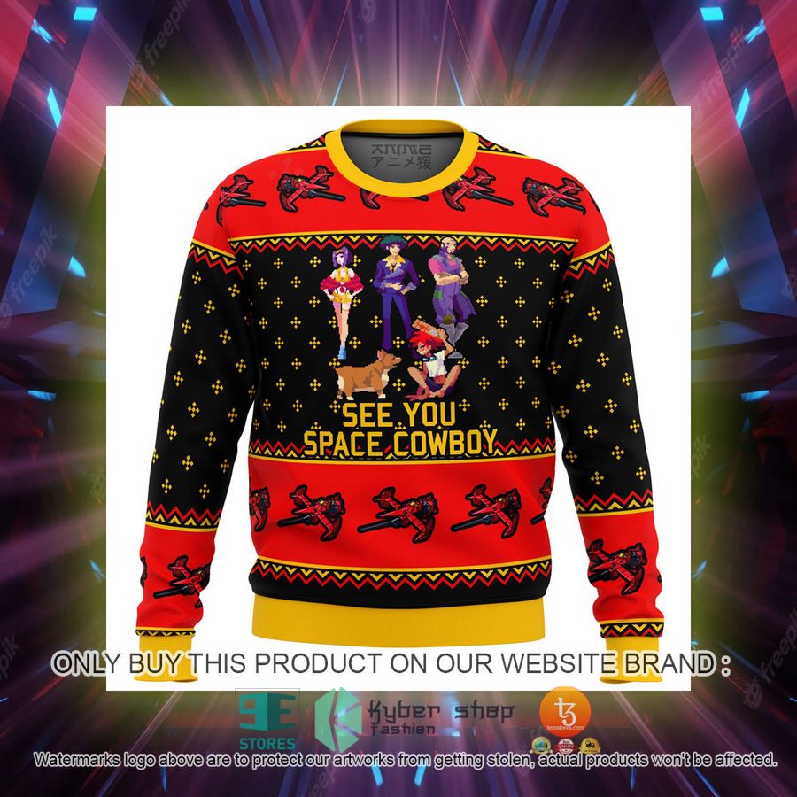 cowboy bebop see you space cowboy knitted wool sweater 2 89582