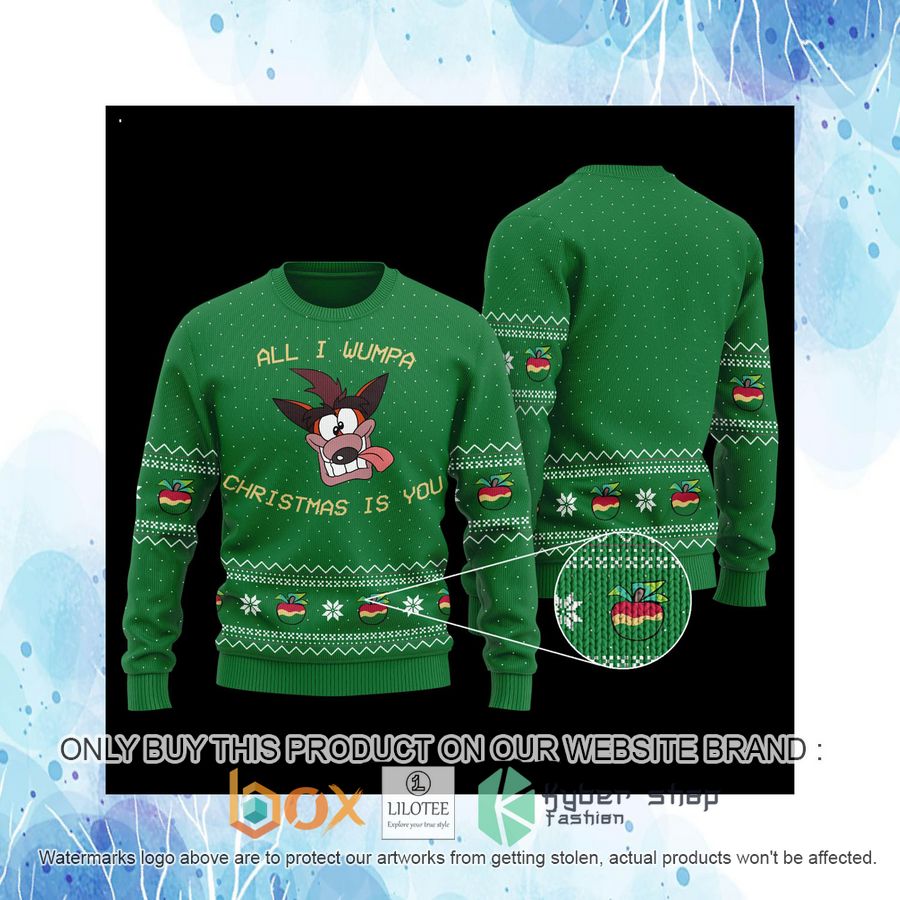 Crash Bandicoot Christmas Wool Sweater 4 crash bandicoot christmas wool sweater 4 71103