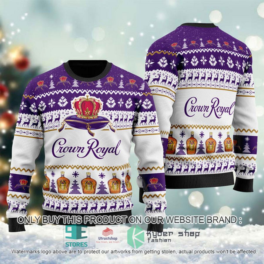 crown royal spirit ugly christmas sweater 1 91389