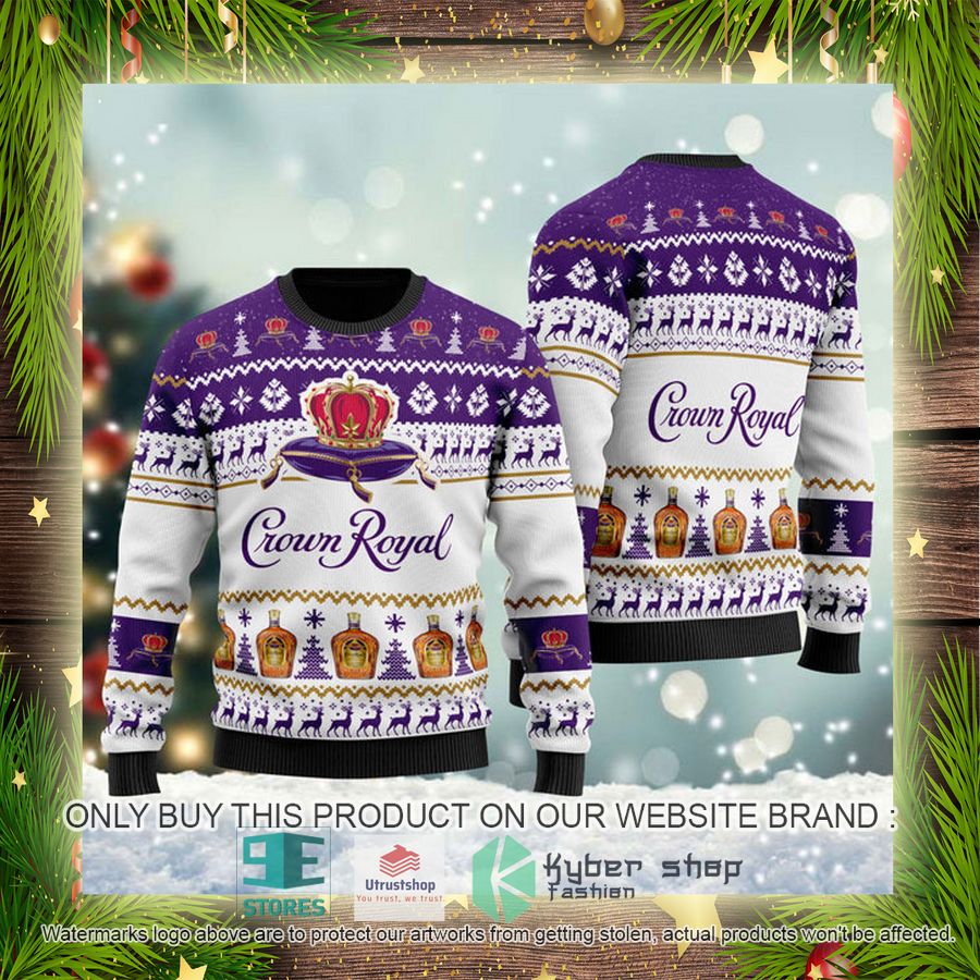 NEW Crown Royal Spirit Christmas Ugly Sweater 4 crown royal spirit ugly christmas sweater 4 47242
