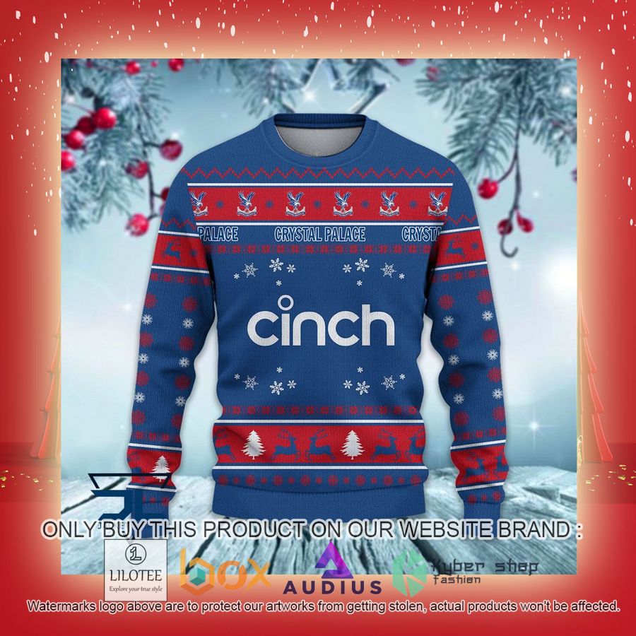 Crystal Palace F.C Ugly Christmas Sweater 15 crystal palace f c ugly christmas sweater 15 8590