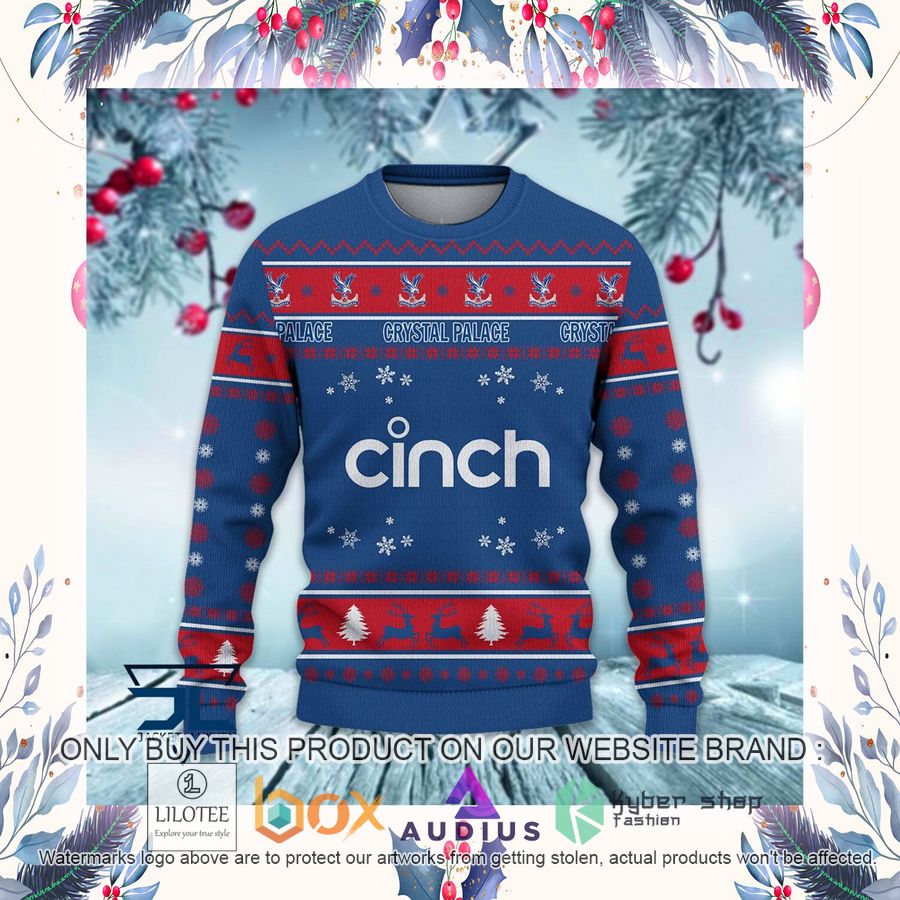 Crystal Palace F.C Ugly Christmas Sweater 21 crystal palace f c ugly christmas sweater 21 63823