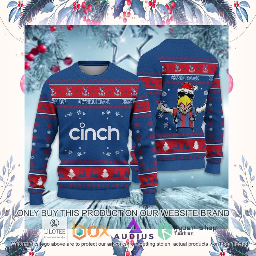 Crystal Palace F.C Ugly Christmas Sweater 23 crystal palace f c ugly christmas sweater 23 31767