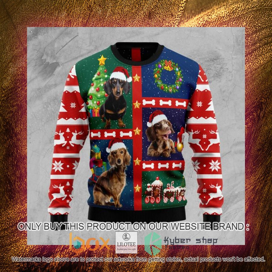 Cute Dachshund Ugly Christmas Sweatshirt 4 cute dachshund ugly christmas sweatshirt 4 73388