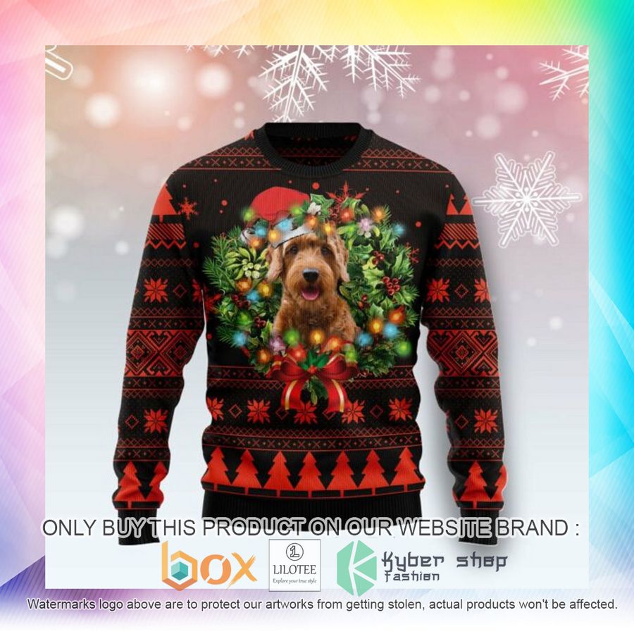 cute goldendoodle ugly christmas sweatshirt 2 43472