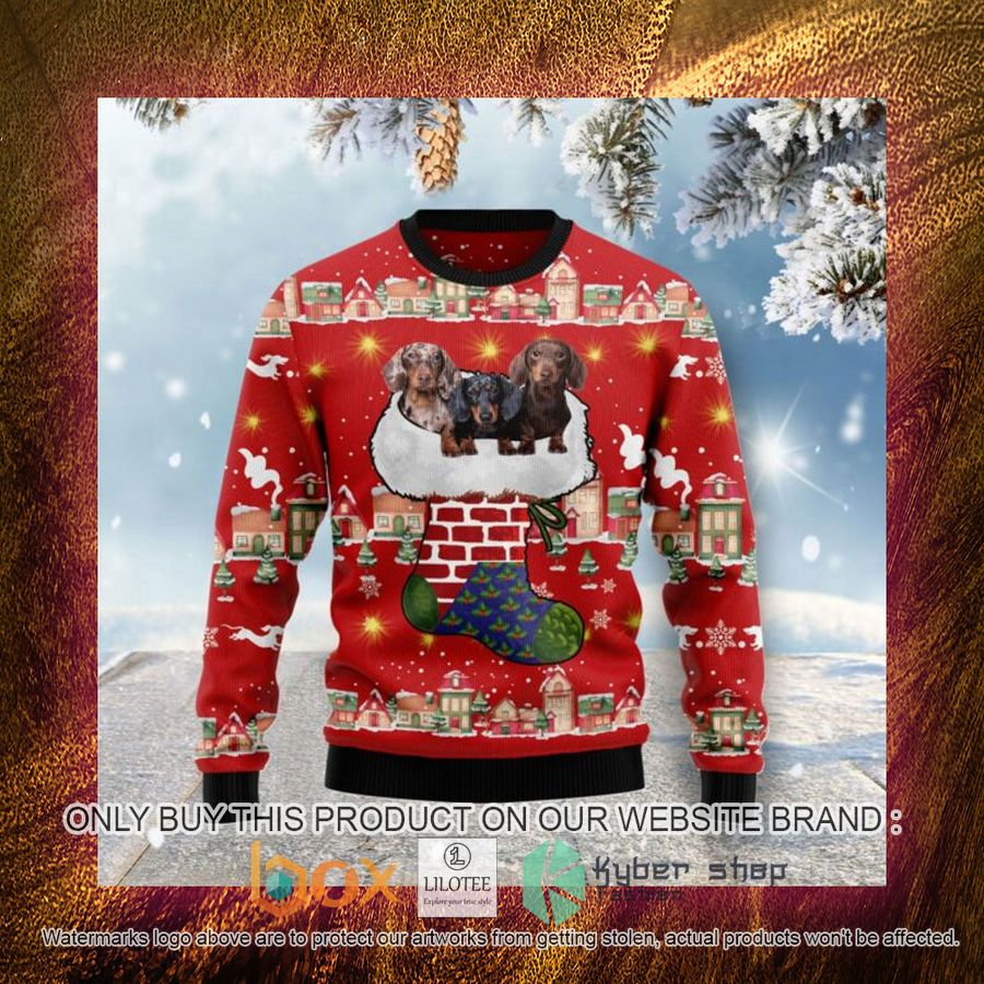 Dachshund Light Up Ugly Christmas Sweatshirt 4 dachshund light up ugly christmas sweatshirt 4 25805