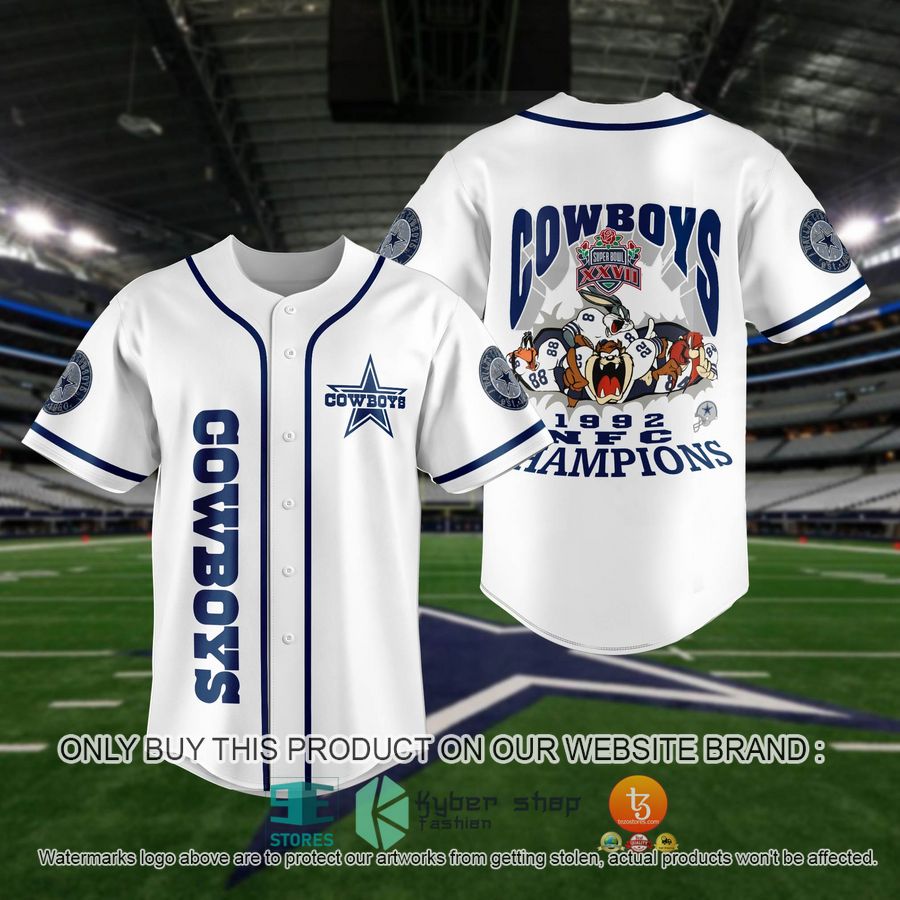 dallas cowboys 1992 champion baseball jersey 1 29290