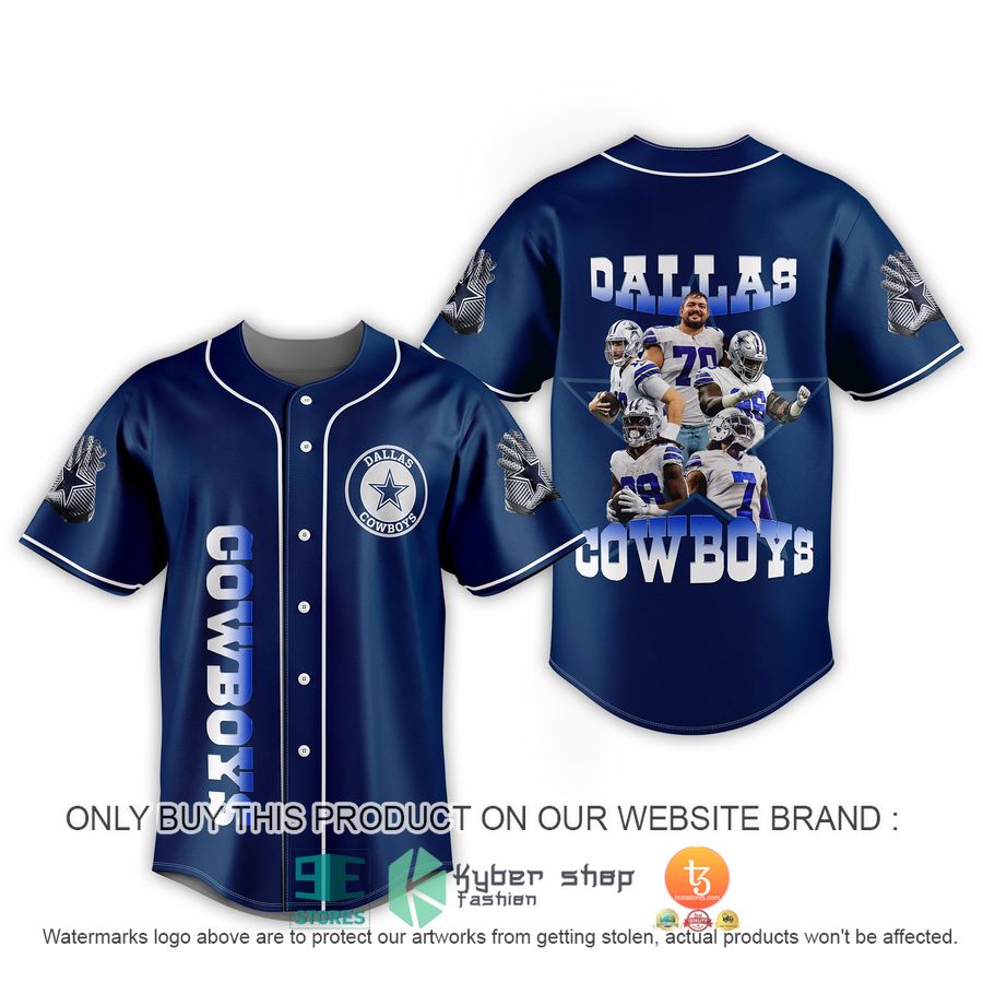 HOT Dallas Cowboys NFL Players Navy Baseball Jersey 2 dallas cowboys nfl players navy baseball jersey 1 24428