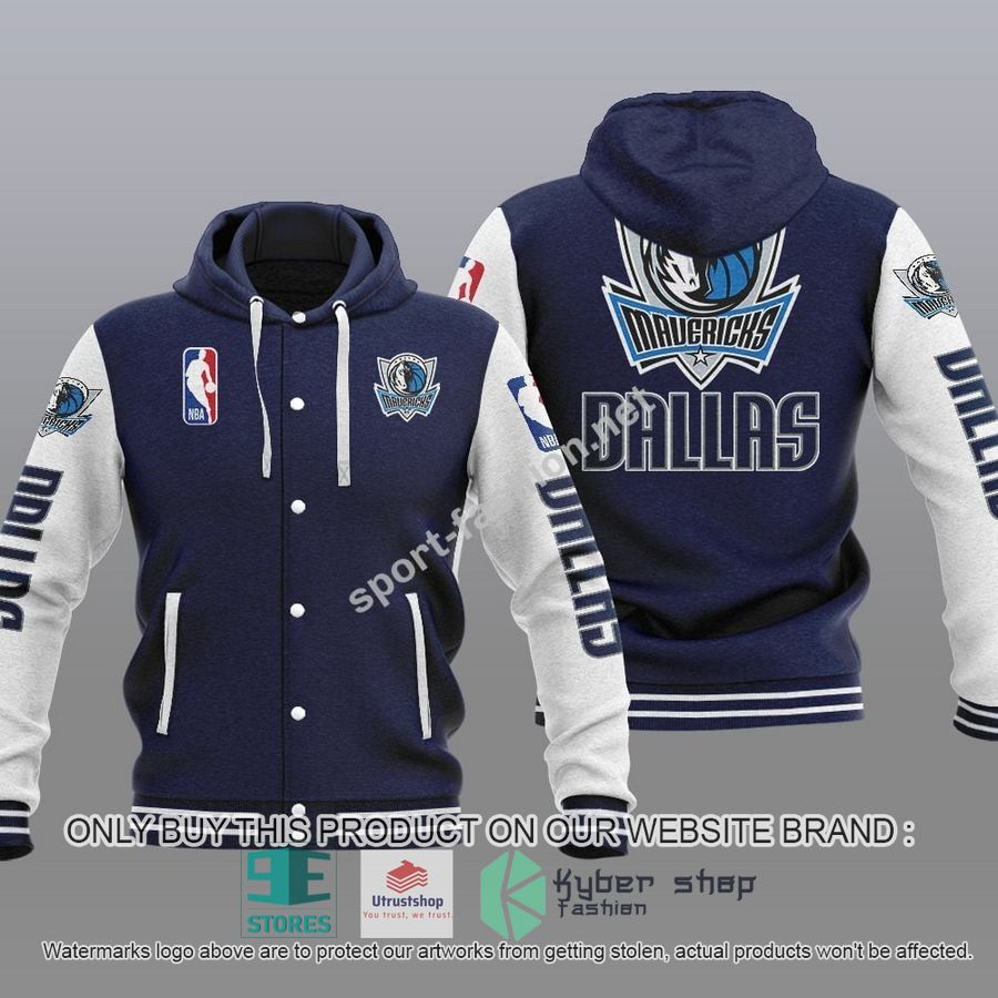 NEW Dallas Mavericks Varsity Hoodie Jacket 3 dallas mavericks nba baseball hoodie jacket 3 20677