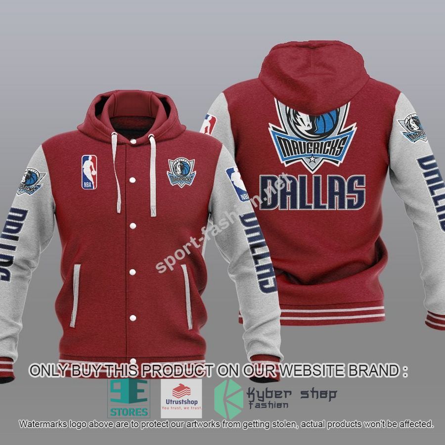 NEW Dallas Mavericks Varsity Hoodie Jacket 6 dallas mavericks nba baseball hoodie jacket 6 43953