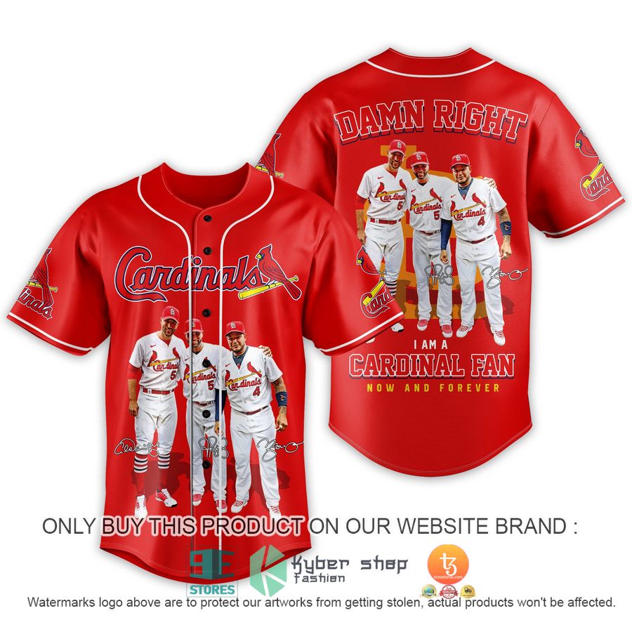 HOT Damn Right I am a Cardinals Fan Baseball Jersey 3 damn right i am a cardinals fan baseball jersey 1 99695