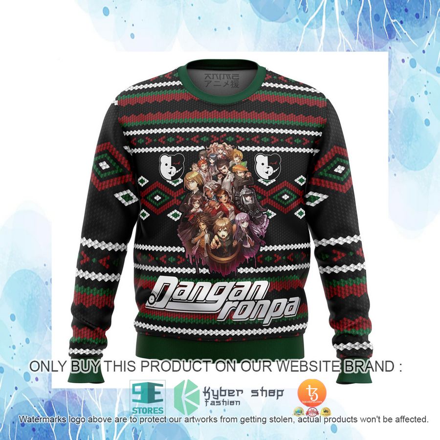 HOT Danganronpa Alt Ugly Christmas Sweater 4 danganronpa alt knitted wool sweater 4 75136