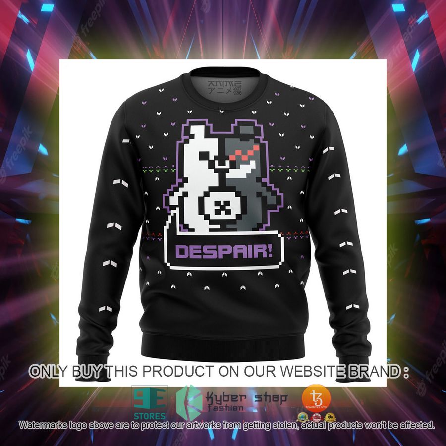 danganronpa monokuma despair knitted wool sweater 2 64279