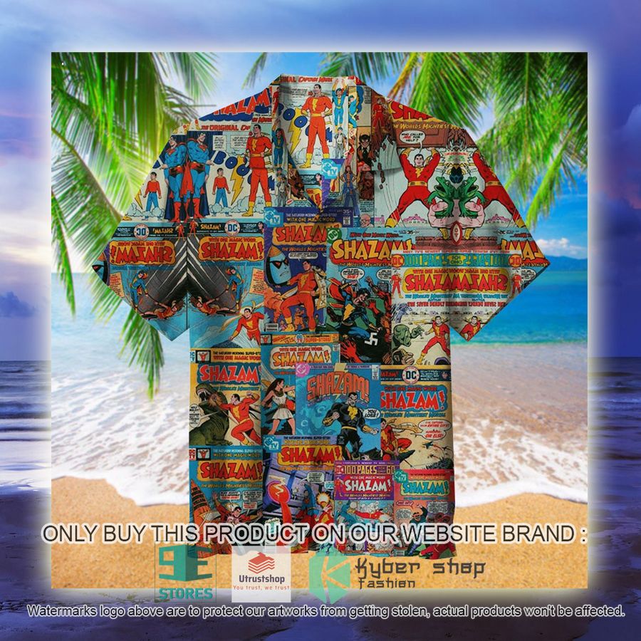 NEW DC Comics Shazam Covers Hawaii Shirt 3 dc comics shazam covers hawaiian shirt 3 25189