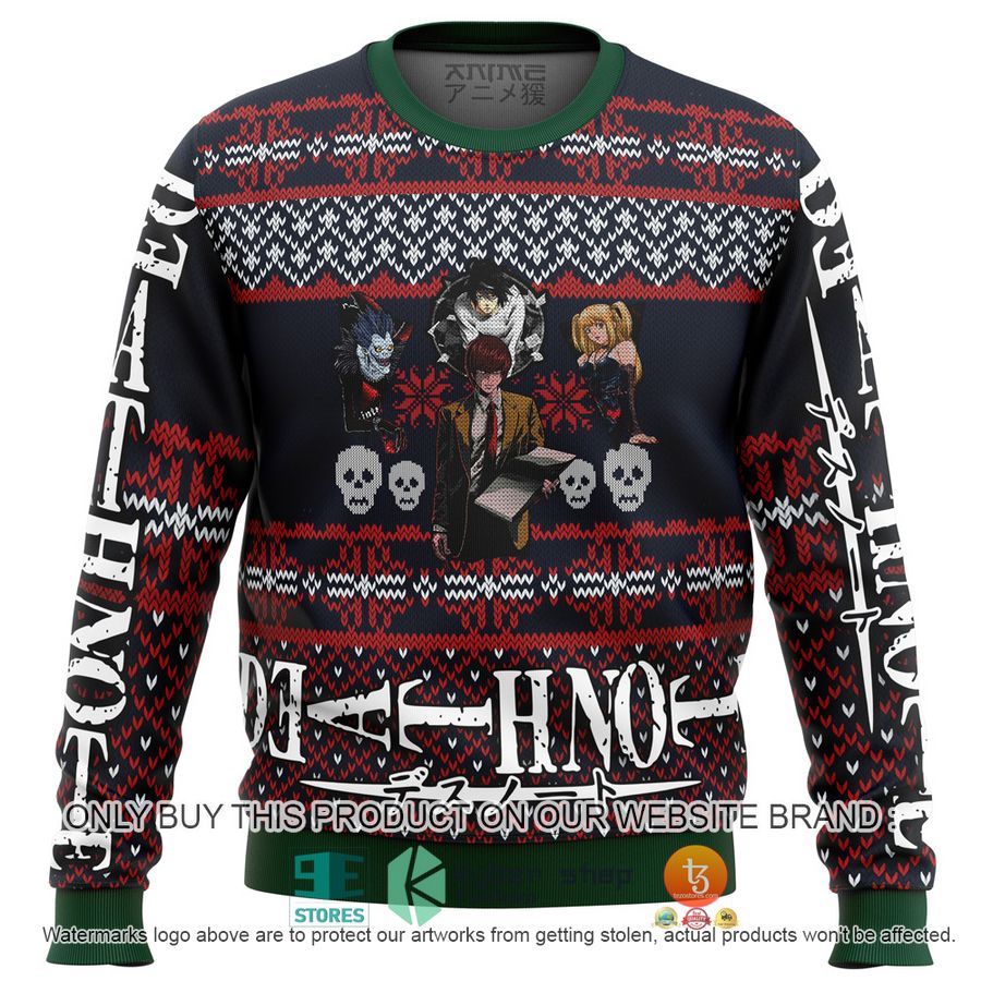 death note characters alt knitted wool sweater 1 43141
