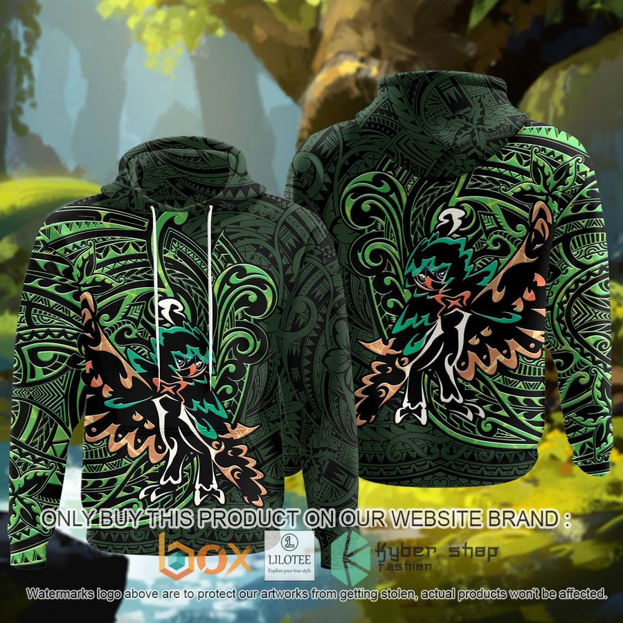 decidueye polynesian hoodie 1 67743