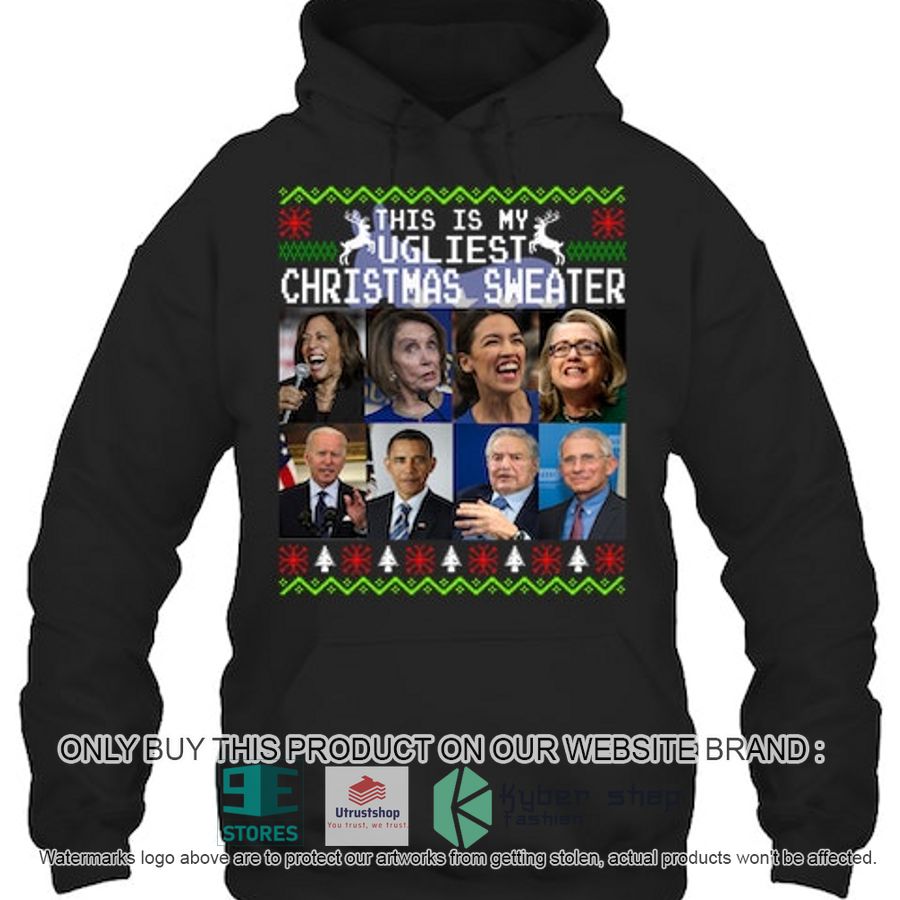 NEW Democratic Party Usa This Is My Ugliest Christmas Sweater Hoodie, Shirt 3 democratic party usa this is my ugliest christmas sweater 2d shirt hoodie 3 55399