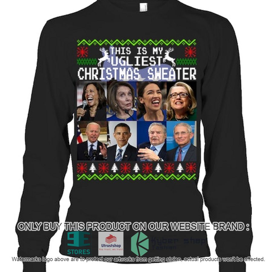 NEW Democratic Party Usa This Is My Ugliest Christmas Sweater Hoodie, Shirt 7 democratic party usa this is my ugliest christmas sweater 2d shirt hoodie 7 77108