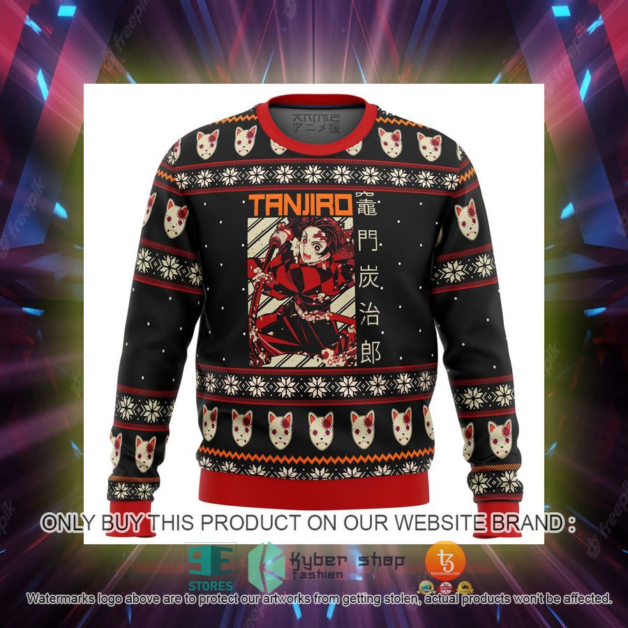 demon slayer tanjiro knitted wool sweater 2 87922