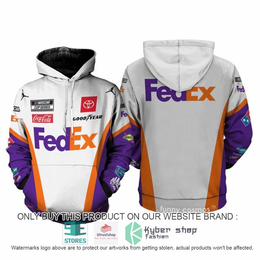 NEW Denny Hamlin Nascar 2022 white purple Sweatpants, Hoodie 2 denny hamlin nascar 2022 white purple hoodie pants 2 92734