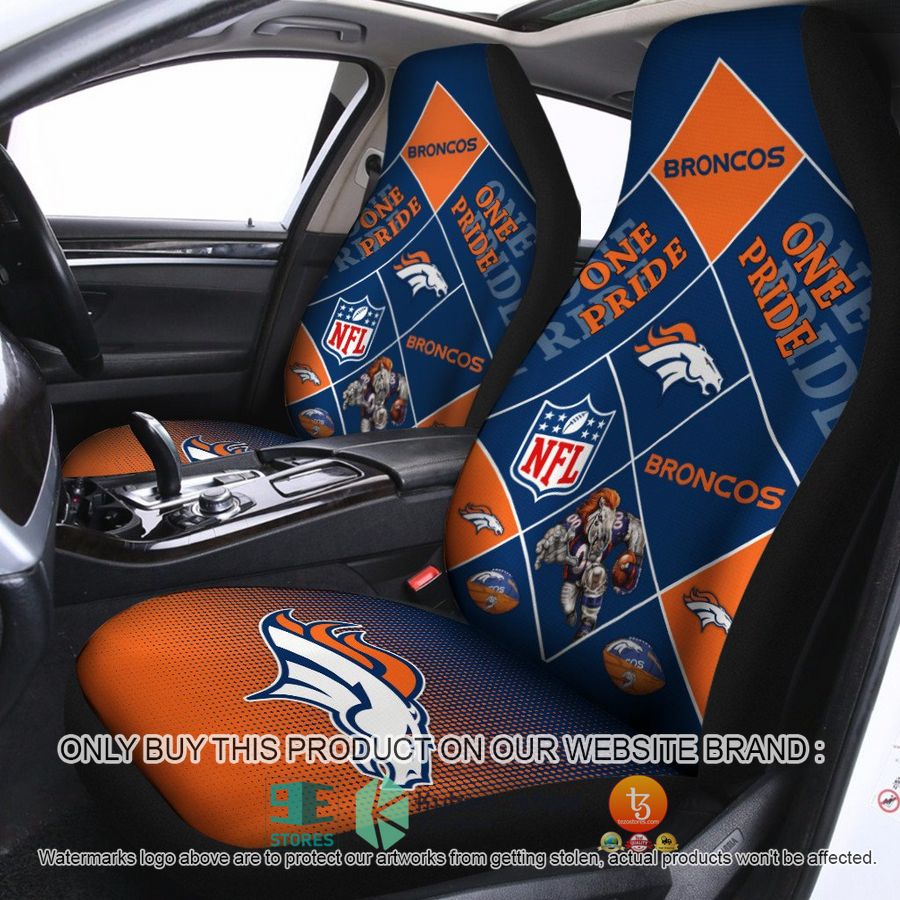 denver broncos one pride car seat covers 1 64673