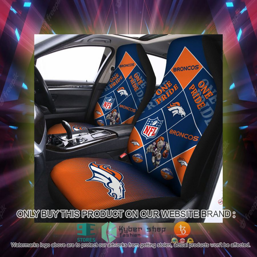 denver broncos one pride car seat covers 2 9427