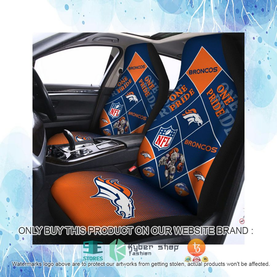HOT Denver Broncos One Pride Car Seat Covers 4 denver broncos one pride car seat covers 4 67788