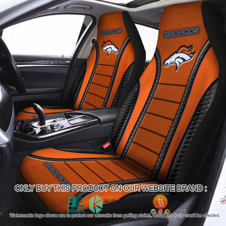 denver broncos orange car seat covers 1 28344