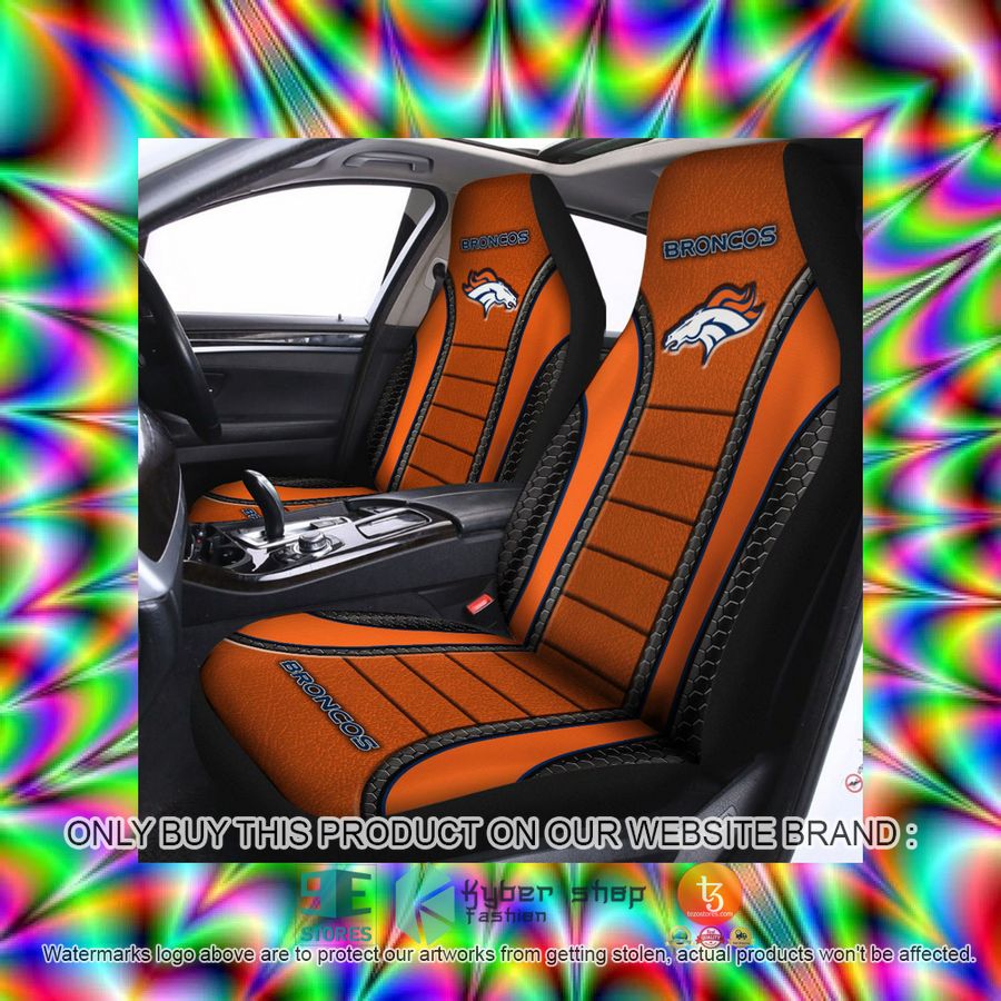 HOT Denver Broncos Orange Car Seat Covers 3 denver broncos orange car seat covers 3 8985