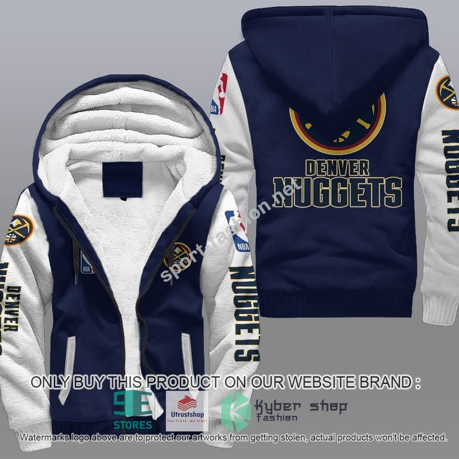 NEW Denver Nuggets 3D Fleece Hoodie 3 denver nuggets nba fleece hoodie 3 16561