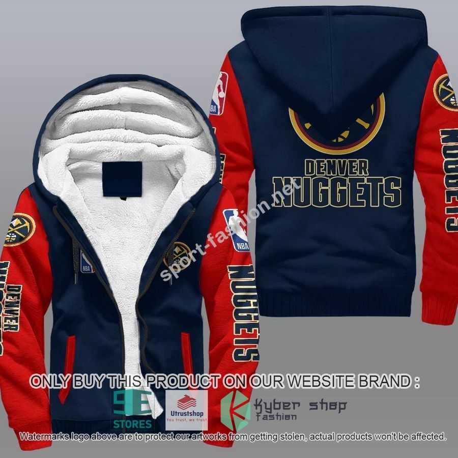 NEW Denver Nuggets 3D Fleece Hoodie 4 denver nuggets nba fleece hoodie 4 19968