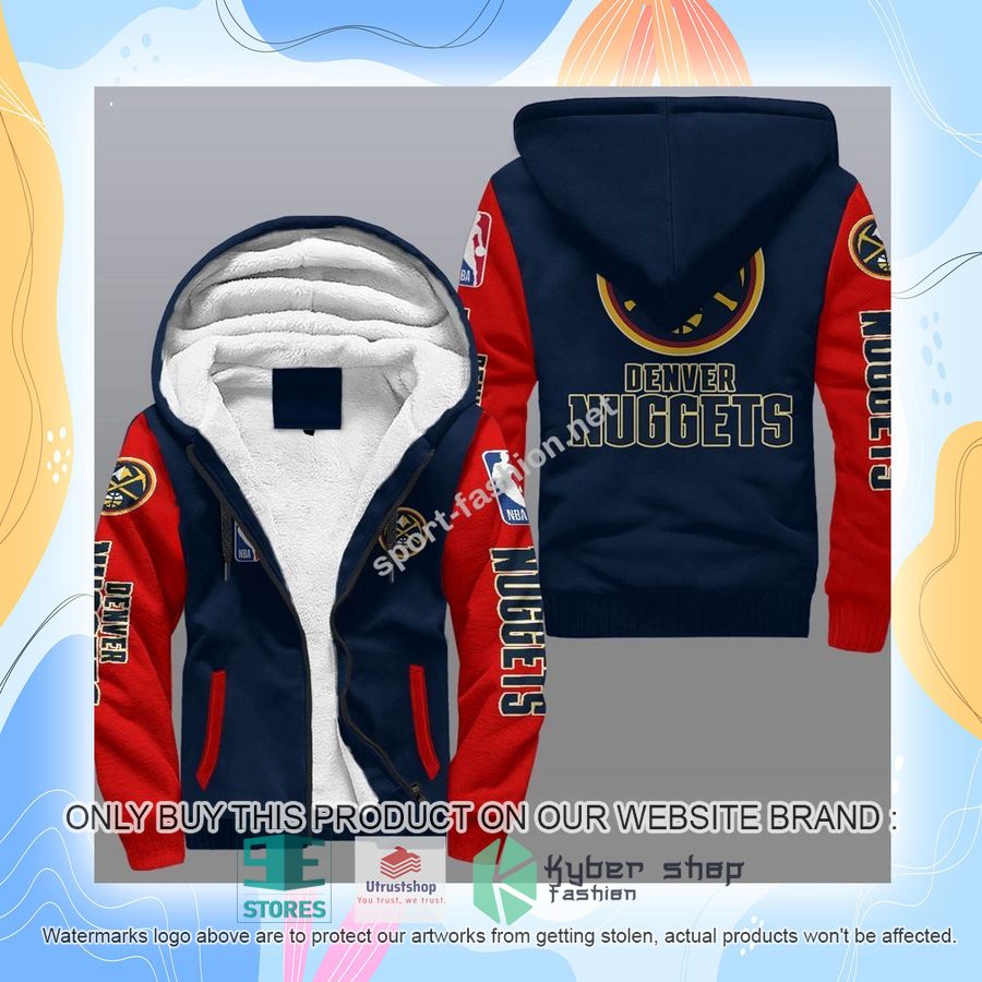 NEW Denver Nuggets 3D Fleece Hoodie 8 denver nuggets nba fleece hoodie 8 31368