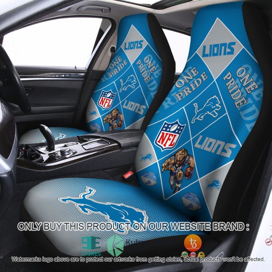 detroit lions one pride car seat covers 1 62896