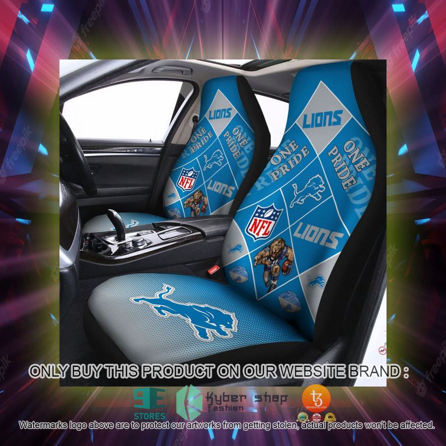 detroit lions one pride car seat covers 2 17671