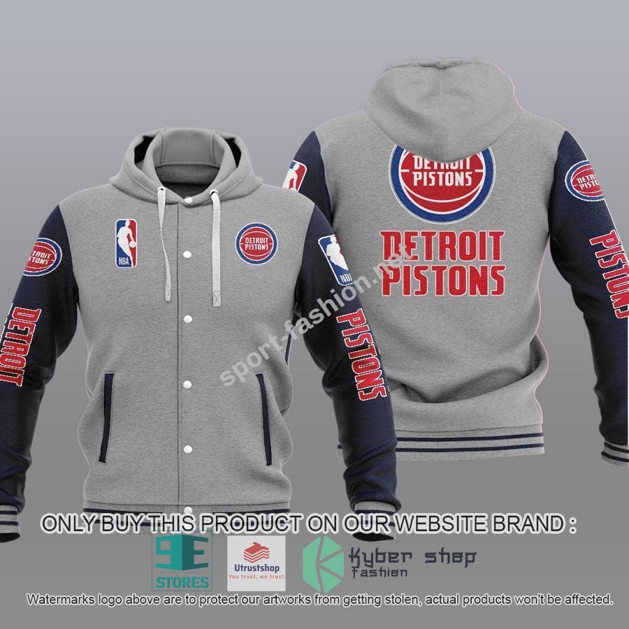 detroit pistons nba baseball hoodie jacket 2 12070