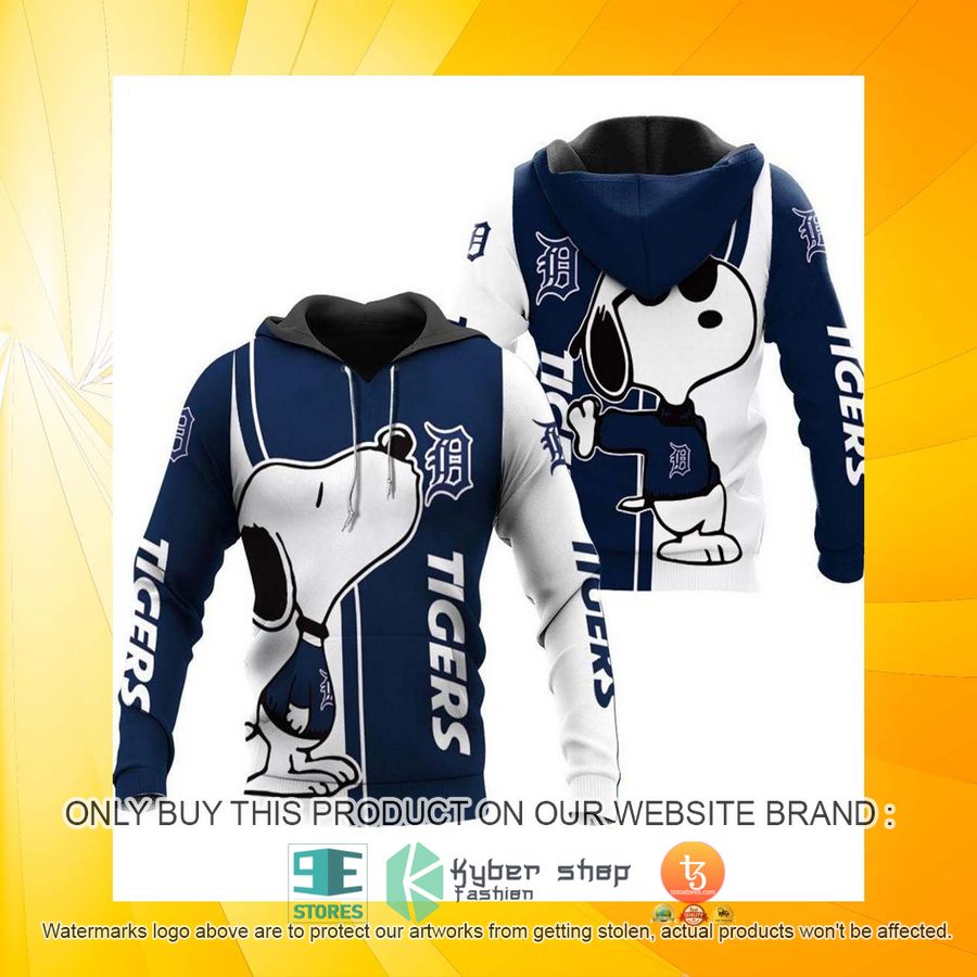 HOT Detroit Tigers Snoopy 3D Over Printed Hoodie 3 detroit tigers snoopy hoodie 3 95011