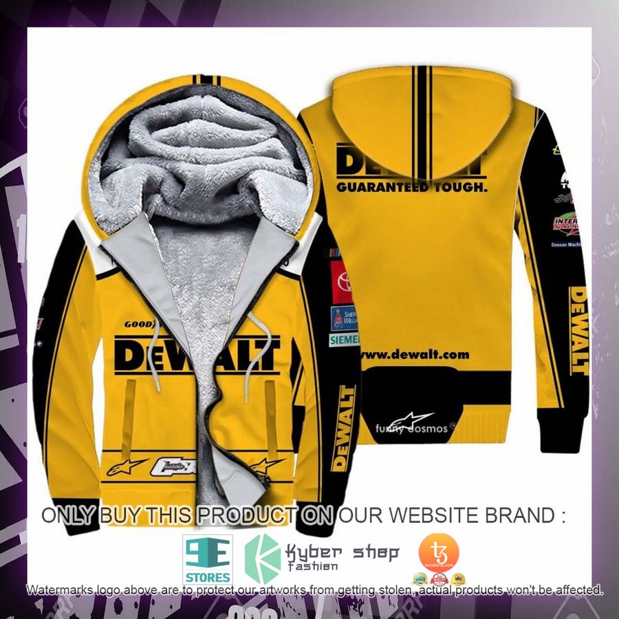 HOT Dewalt Christopher Bell Nascar 2022 Racing Fleece Zipper Hoodie 2 dewalt christopher bell nascar 2022 racing fleece hoodie 2 55343