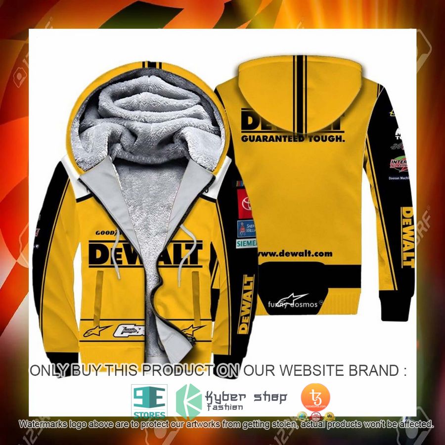 HOT Dewalt Christopher Bell Nascar 2022 Racing Fleece Zipper Hoodie 3 dewalt christopher bell nascar 2022 racing fleece hoodie 3 3254