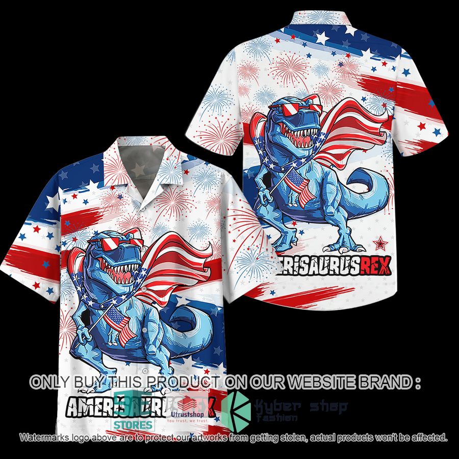 dinosaur amerisaurus rex hawaiian shirt 1 24084