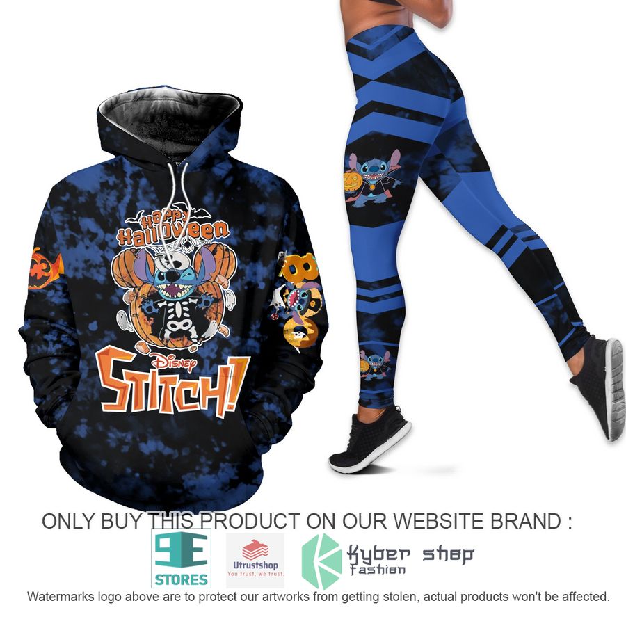 disney stitch happy halloween hoodie leggings 1 8612