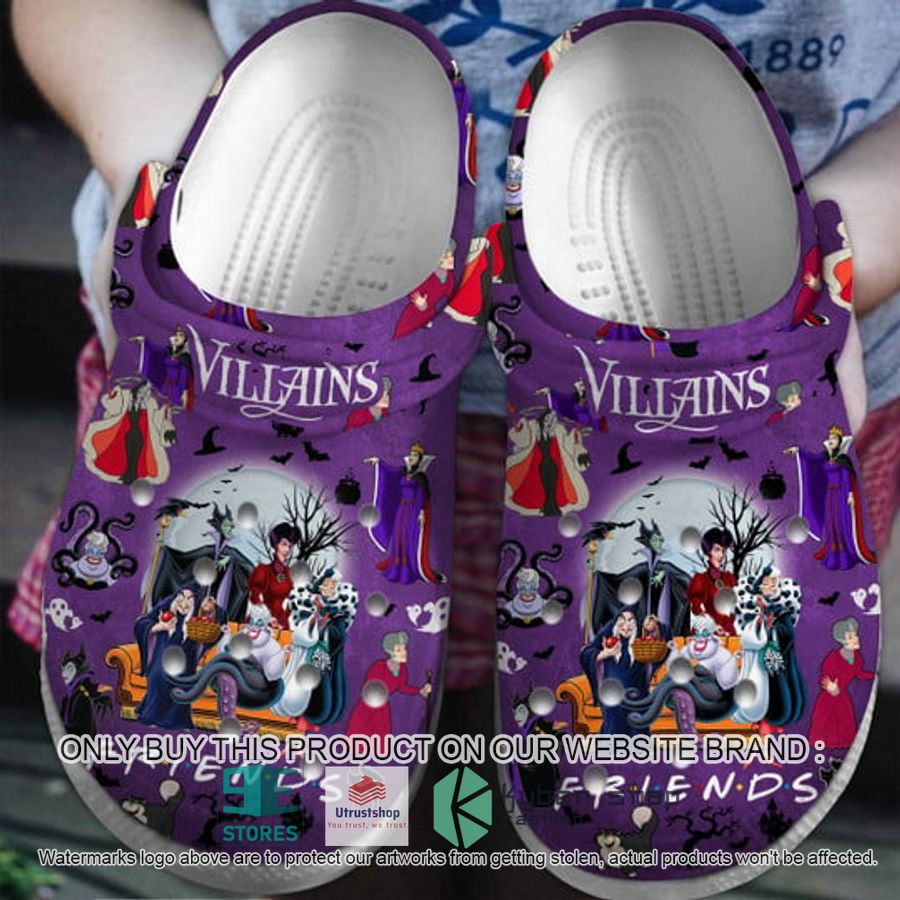 disney villains friends purple crocs crocband shoes 1 64320