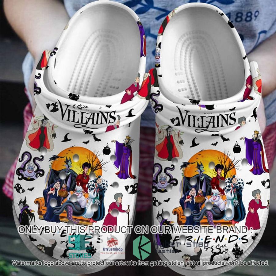 disney villains friends white crocs crocband shoes 1 8646
